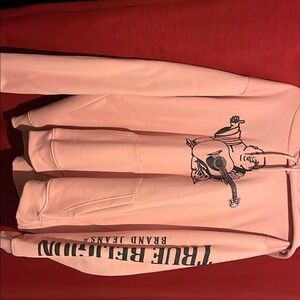 True Religion Pink Graphic Hoodie